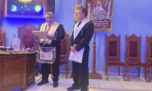 UTJ REALIZA VISITA FRATERNA À LOJA ESTRELA DE RONDÔNIA E ENTREGA PREITO DE GRATIDÃO