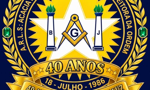 ARLS Acácia de Ouro Preto do Oeste celebra 40 anos de fundação com homenagens e baile comemorativo