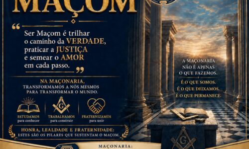 MENSAGEM DO GRÃO-MESTRE DO GOB-RO, CLAUDENILSON ALVES, EM HOMENAGEM AO DIA DO MAÇOM