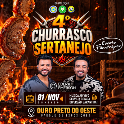 4º CHURRASCO SERTANEJO REÚNE MAÇONARIA, FRAFEM...
