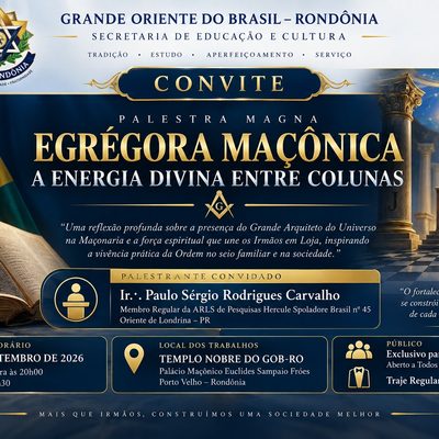 GOB-RO PROMOVE PALESTRA MAGNA SOBRE EGRÉGORA...